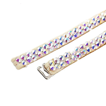 Sparkly Colorful Rhinestone Waist Chain Belt Belly Dance Body Jewelry