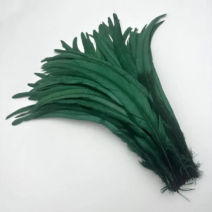 50PCS Two-Tone Rooster Tail Feathers (35-40CM)