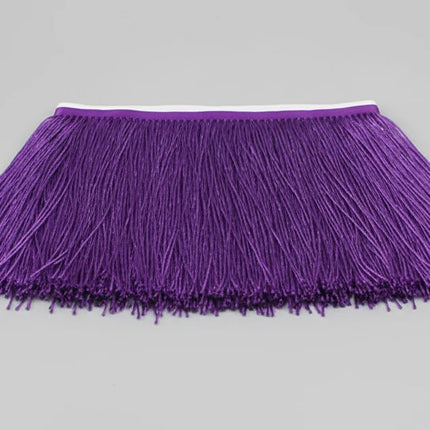 Long Glass Rhinestone Beaded Fringe Trim