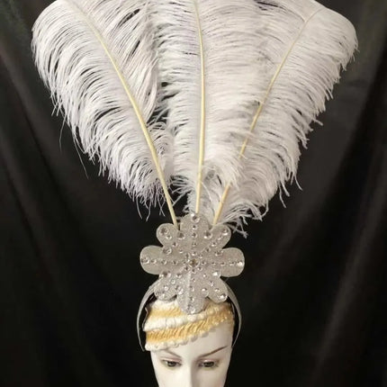 The Stardust Flora Cabaret Crown – Five-Flower Rhinestone Headdress
