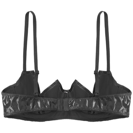 V-Notch Underwired Open Chest Bra Top