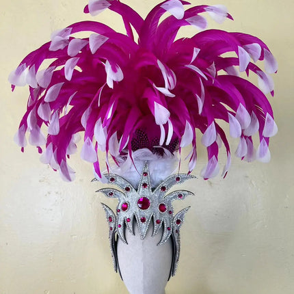 The Stardust Luminary Crown – Pink & Lavender Samba Carnival Headdress
