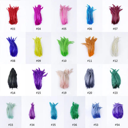 100PCS Natural Rooster Tail Feathers (25-40CM)