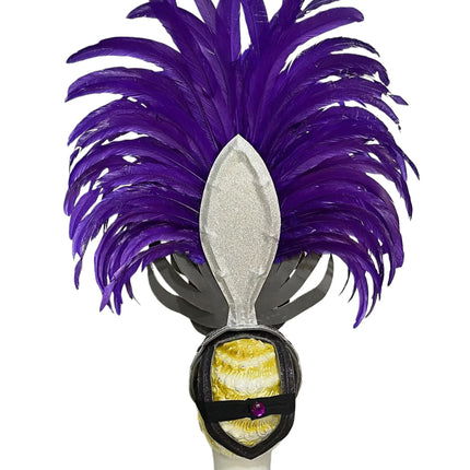 The Stardust Zenith – Premium Feathered Carnival & Samba Crown Headdress