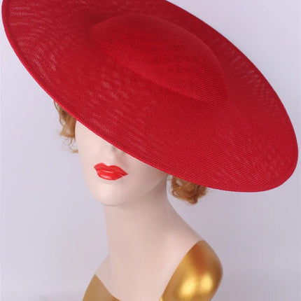 40cm Large Round Sinamay Fascinator Base DIY Millinery Derby Hat Headpiece Mold
