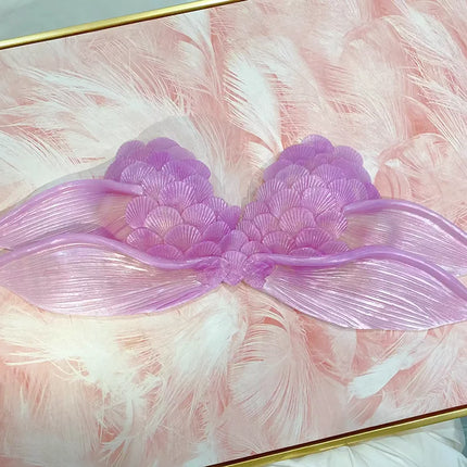 Realistic Woven Silicone Mermaid Bra Strapless Underwater Photoshoot Costume Top