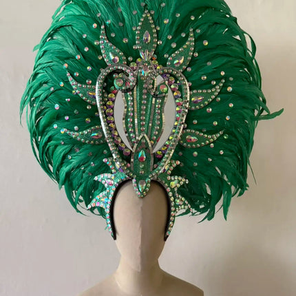 The Stardust Copacabana Feather Crown – Samba Parade Headdress