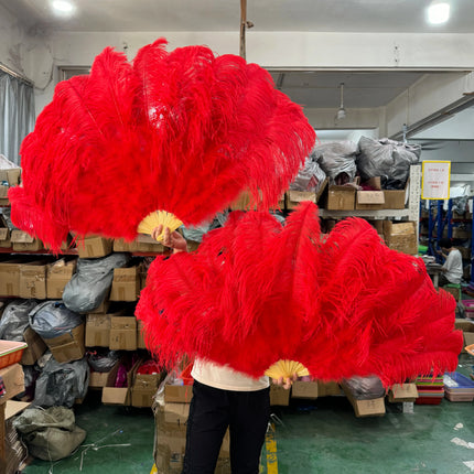 100CM Ostrich Feather Fans