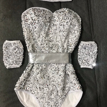 The Stardust Dynasty Sequin Bodysuit – Luxury Structured Stage Leotard