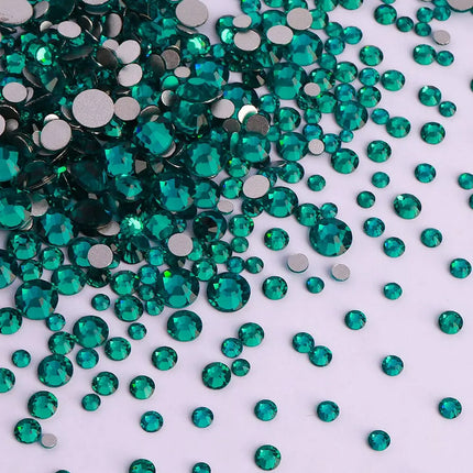 1440PCS SS3-SS20 Mix Size Non-Hotfix Glass FlatBack Rhinestones