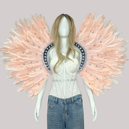 Unisex Feather Carnival Shawl & Scarf Performance Accessory