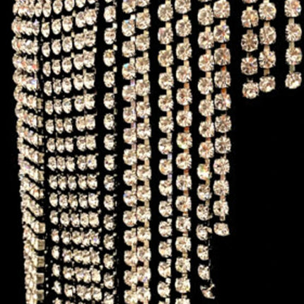Rhinestone Fringe Headpiece