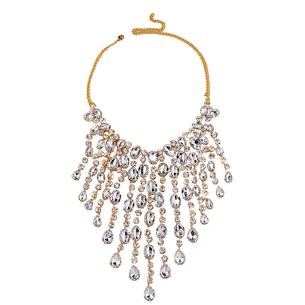 Rhinestone Waterdrop Necklace