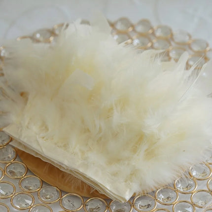 Multicolor Turkey Feather Trim Fringe Fluffy Ribbon