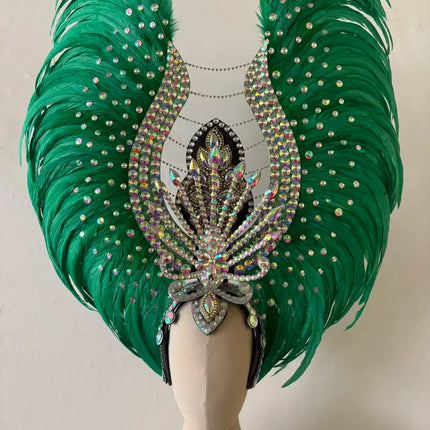 The Stardust Aurora Feather Headdress – Light Purple Cabaret & Carnival Crown