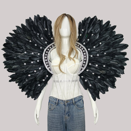 Unisex Feather Carnival Shawl & Scarf Performance Accessory