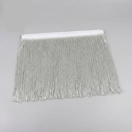 Long Glass Rhinestone Beaded Fringe Trim
