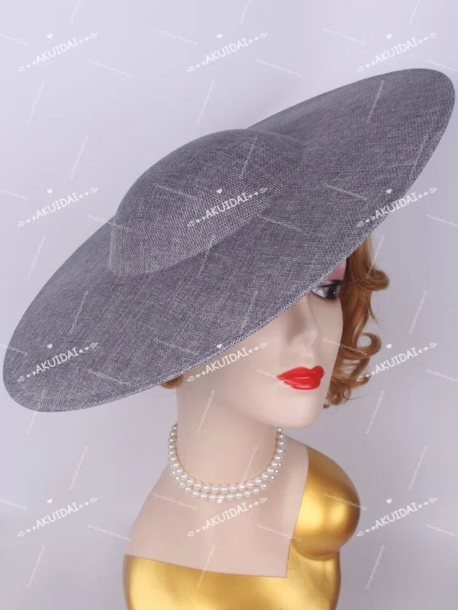 40cm Large Round Sinamay Fascinator Base DIY Millinery Derby Hat Headpiece Mold