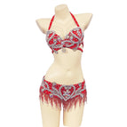 red / Bra44D  Belt105cm