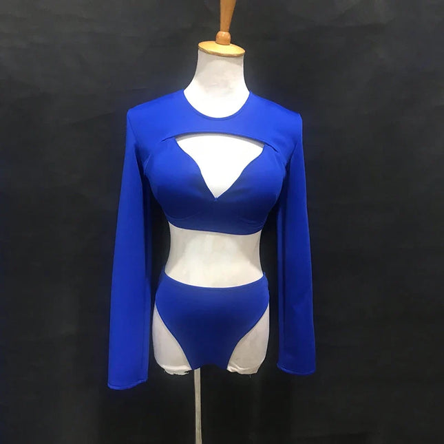 The Stardust Electra Performance Set – Long-Sleeve Pole & Gogo Bikini