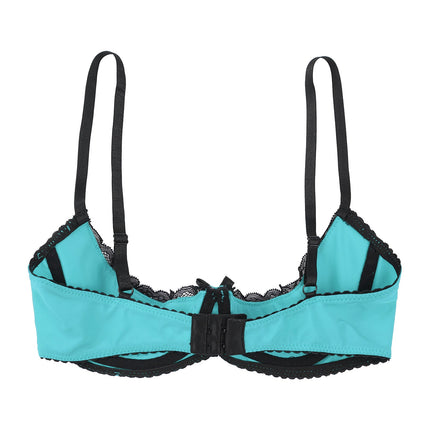 Lace Underwire Half-Cup Balconette Bra