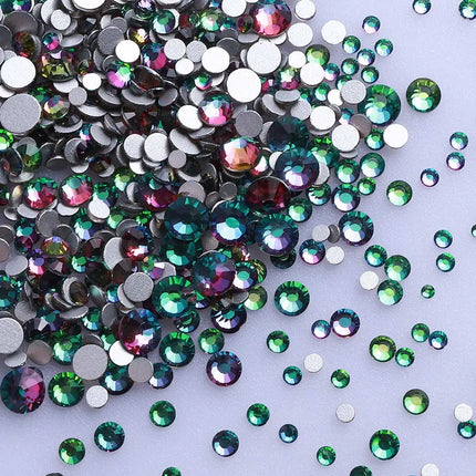 1440PCS SS3-SS20 Mix Size Non-Hotfix Glass FlatBack Rhinestones