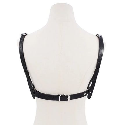 Faux Leather Sculpted Push-Up Bralette Bra Top