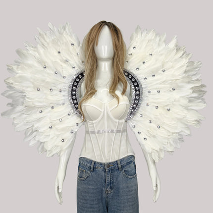 Unisex Feather Carnival Shawl & Scarf Performance Accessory