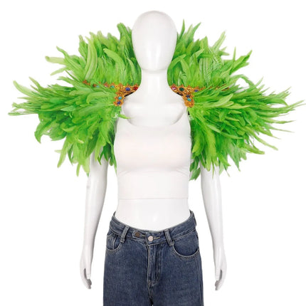 Festival Carnival Feather Shawl