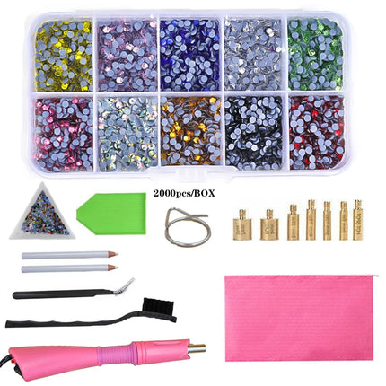 Fast-Heated Hotfix Rhinestone Applicator Wand Tool Kit