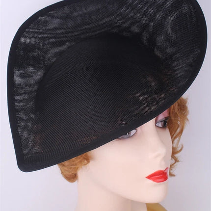 30cm Teardrop Sinamay Fascinator Base DIY Millinery Headpiece Cocktail Hat Mold