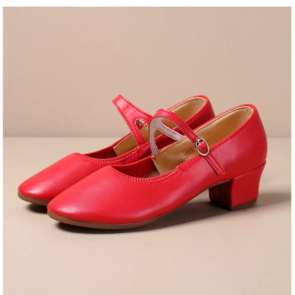 The Stardust Carousel Mary Jane – Classic Low-Heel Dance Pump