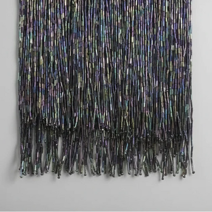 Long Glass Rhinestone Beaded Fringe Trim