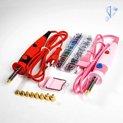 Fast-Heated Hotfix Rhinestone Applicator Wand Tool Kit