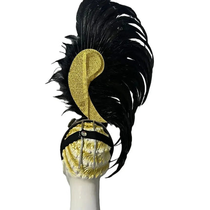The Stardust Empress Dionysia – White Feather Carnival & Masque Ball Headdress