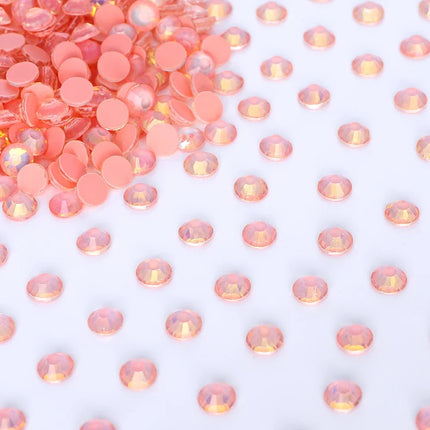 SS6-SS30 Mocha Opal Coral Reef Flatback Glass Non-Hotfix Rhinestones
