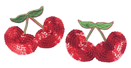 Sparkling Cherry & Fruit Sequined Nipple Pasties Set