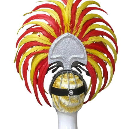The Stardust Sovereign – Majestic Feathered Samba Carnival Headdress
