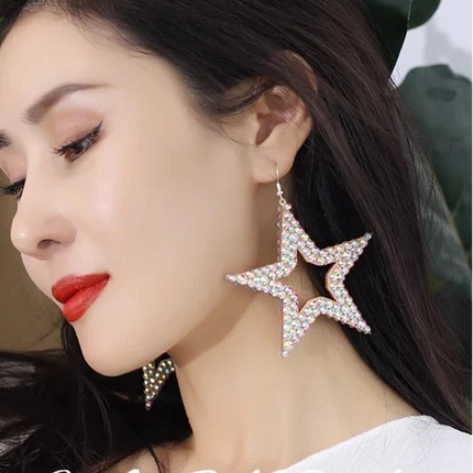 Star Rhinestone Earrings