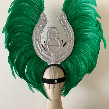 The Stardust Aurora Feather Headdress – Light Purple Cabaret & Carnival Crown