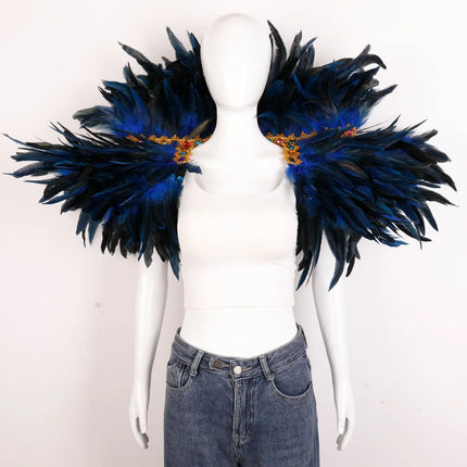 Festival Carnival Feather Shawl