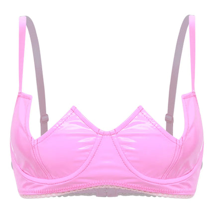 V-Notch Underwired Open Chest Bra Top