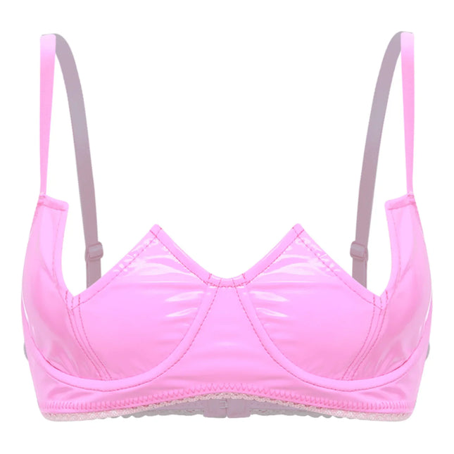 V-Notch Underwired Open Chest Bra Top