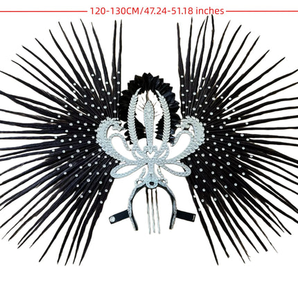 The Stardust Tropicana Samba Crown – Feather & Rhinestone Stage Headdress