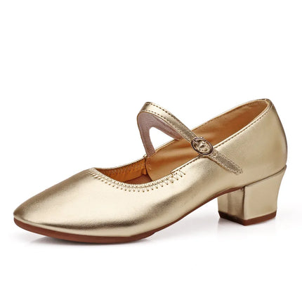 The Stardust Carousel Mary Jane – Classic Low-Heel Dance Pump