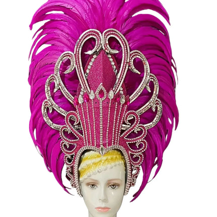 The Stardust Luminary Crown – Lavender & Multi-Tone Samba Carnival Headdress