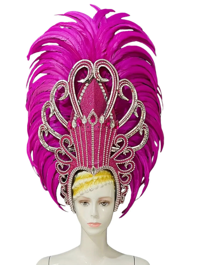 The Stardust Luminary Crown – Lavender & Multi-Tone Samba Carnival Headdress
