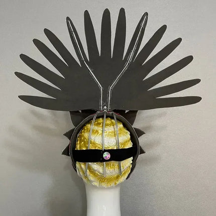 The Stardust Wings of Radiance – Deluxe Feathered Samba & Carnival Crown