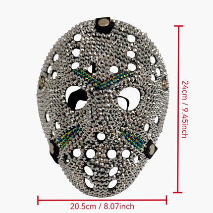 Sparkly Rhinestones Headgear Funny Masquerade Ball Masked Halloween Cosplay Prop Nightclub Dancer Performance Stage Accessories