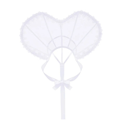 Heart-Shaped Standing Lace Medici Collar Gothic Queen Elizabeth Boned Neckpiece